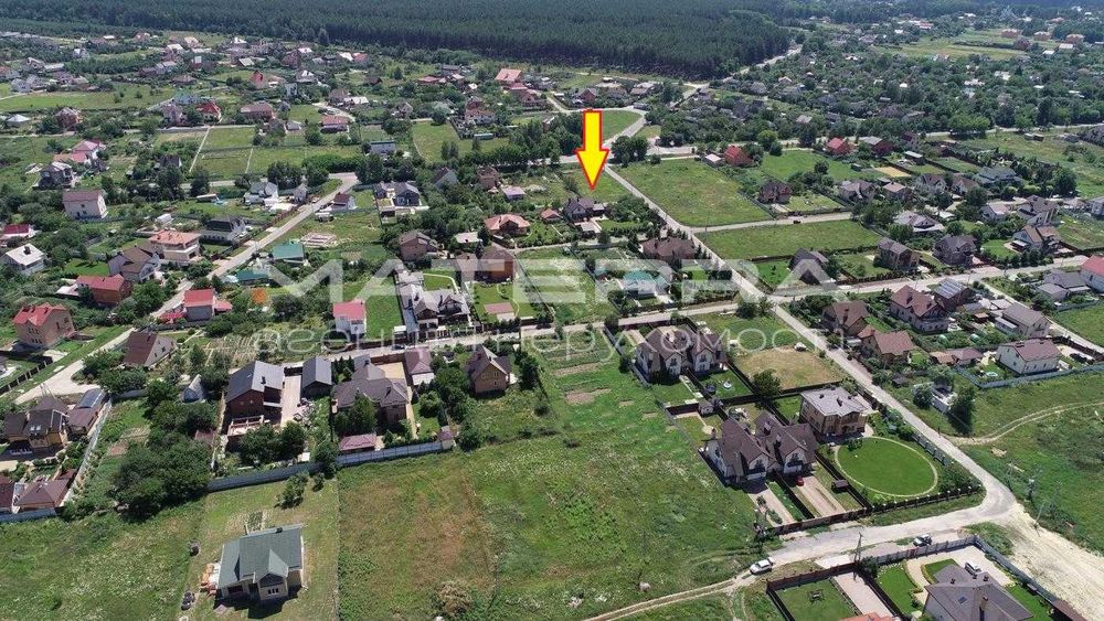 Бобриця Продаж кутової ділянки 14,6 сот під забудову (асфальт дорога)