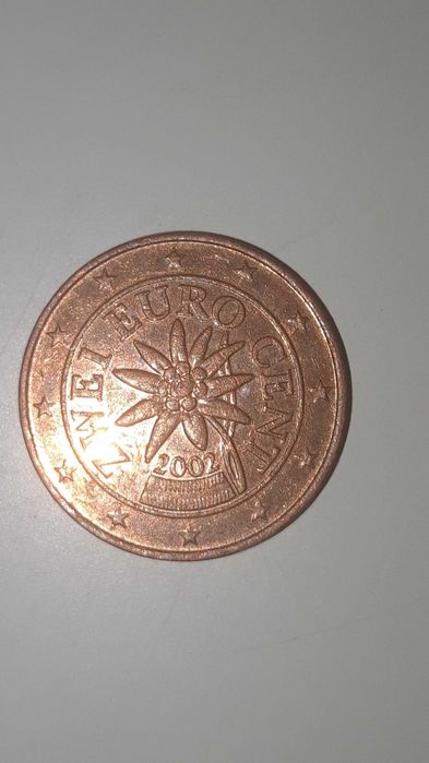 Rare 2002 2-cent coin.