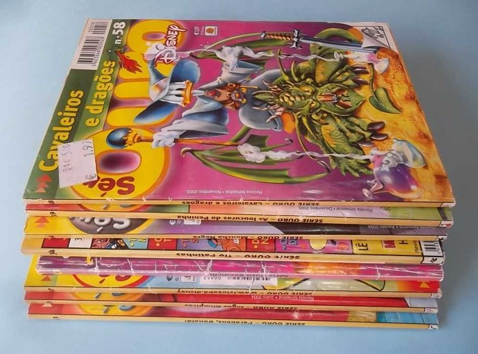 Série Ouro - Edimpresa - lote de revistas BD