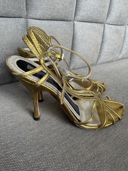 Złote sandałki Dolce &Gabbana