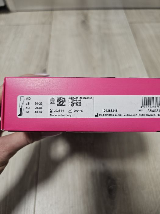 Компресійні гольфи панчохи medi ven Active CCL2, розмір ll (S)