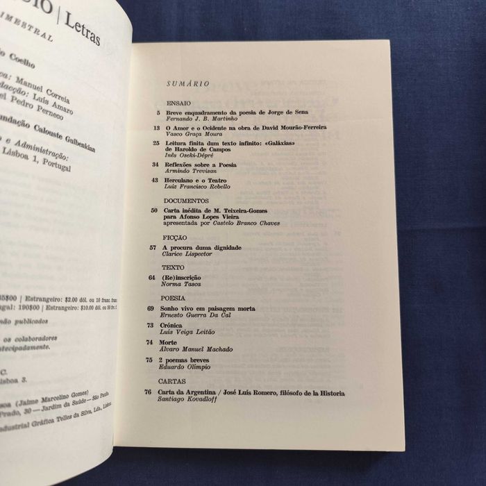 Revista Colóquio Letras 37 - Maio 1977