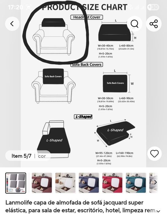 Capas sofá - ver anúncio