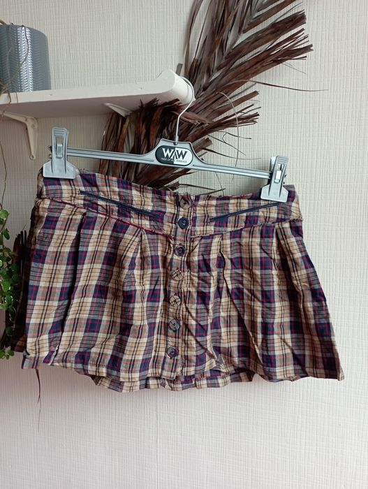 Spódniczka mini w kratkę