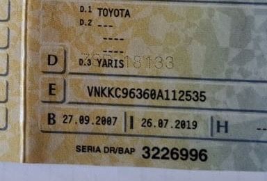 Toyota yaris 2007