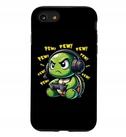 etui na iphone'a se (2020) / 7 / 8 turtle gamer pew