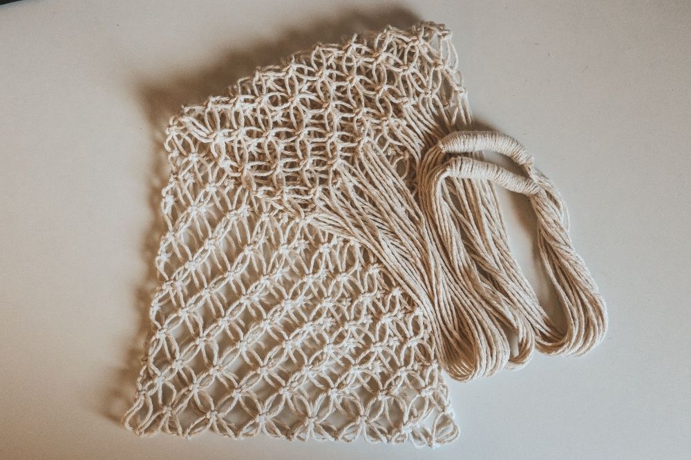 Saco em macramé amigo do ambiente -reutilizavel para compras |NOVO|