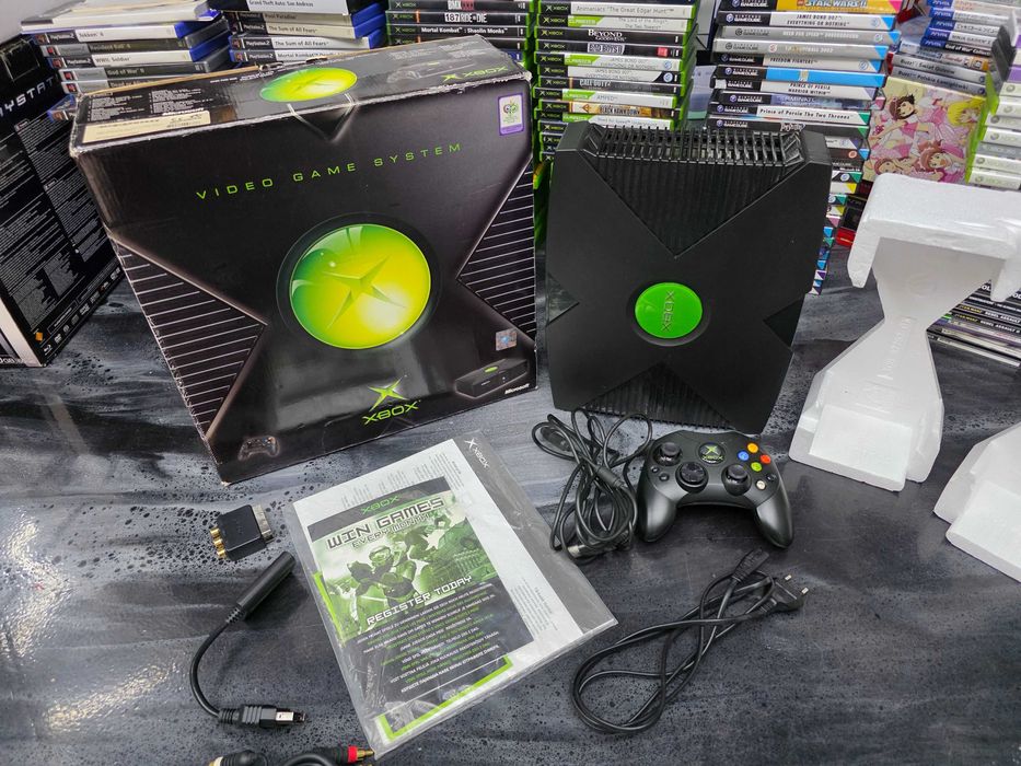 Jak nowa Konsola Xbox Classic pełen fabryczny zestaw instrukcje wytłoczki SKLEP xGameCenter ZAMIANA