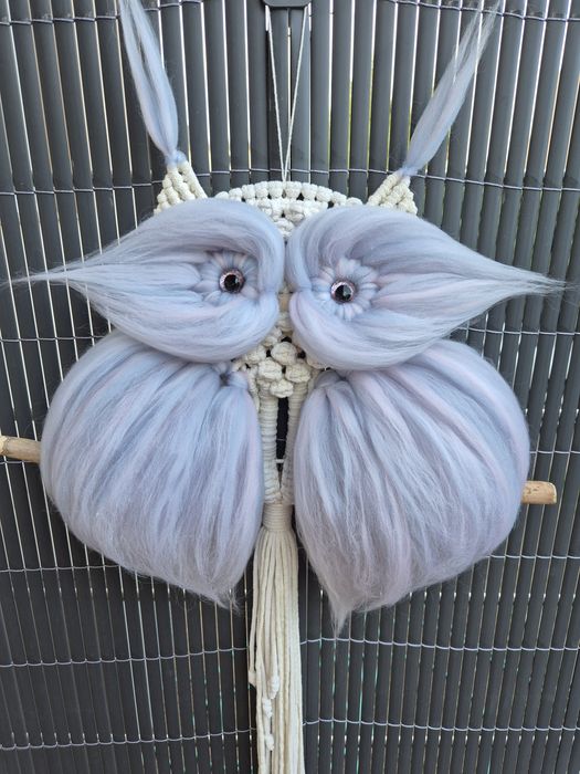 Makramowa sowa mała