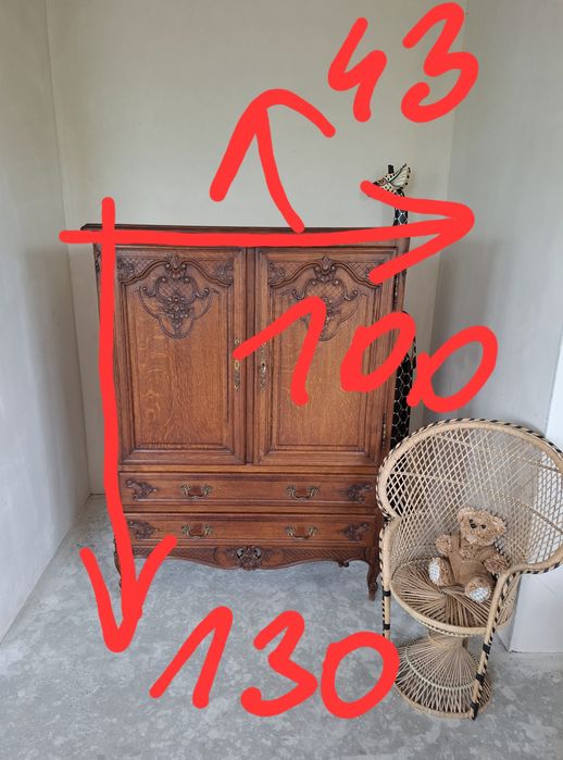 Komoda bielizniarka w stylu ludwikowskim stylowa komoda szafka francuska
