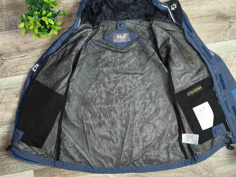 [S-M] JACK WOLFSKIN вітрівка на мембрані трекінгова чоловіча синя