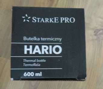 Butelka termiczna Hario Starke Pro 600ml brąz reklamowa NOWA