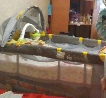 Манеж ліжко  Baby Nanny + ортопедичний матрац