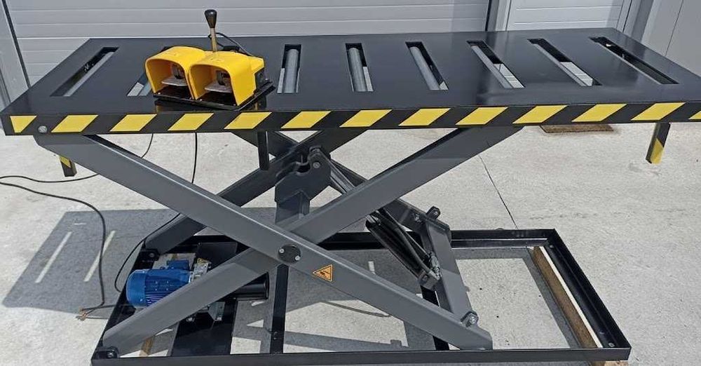 Plataforma com rolos movíveis