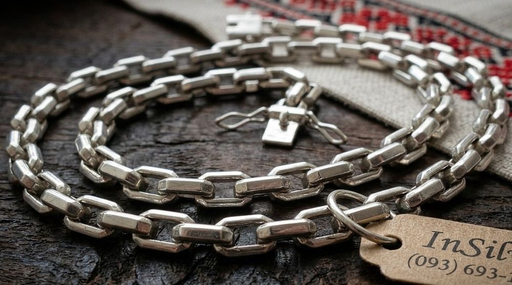 Чоловічий срібний ланцюжок 925 | Мужская серебряная цепочка серебро