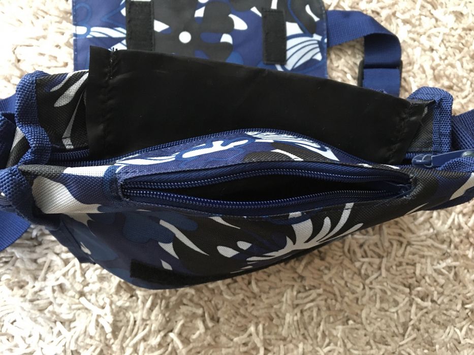 Torebka materiałowa, tekstylna Spooky granatowa listonoszka