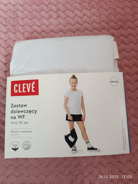 Zestaw na WF koszulka spodenki Cleve r 134 140