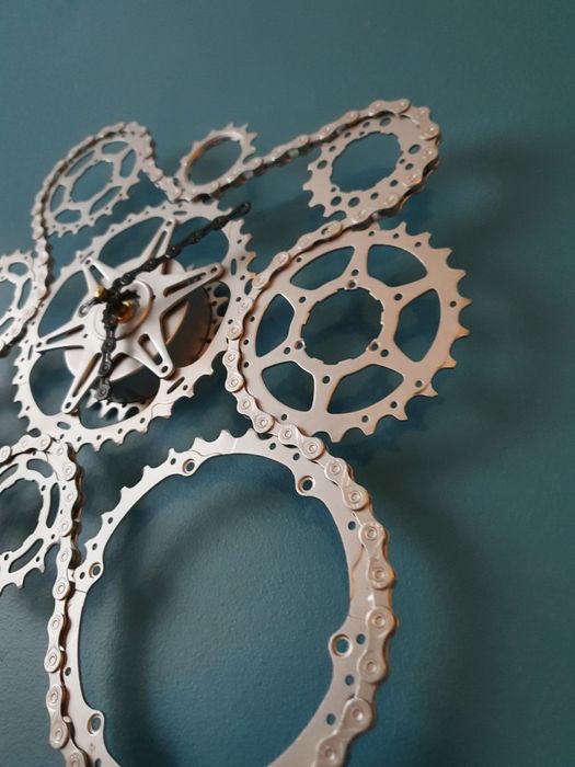 Zegar ścienny rowerowy rowerzysty