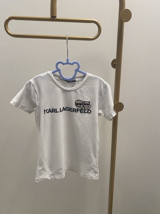 Tshirt koszulka z krótkim rękawem 110/116 biała