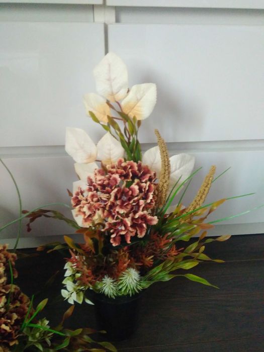 Komplet nagrobny obciążony - stroik i bukiet