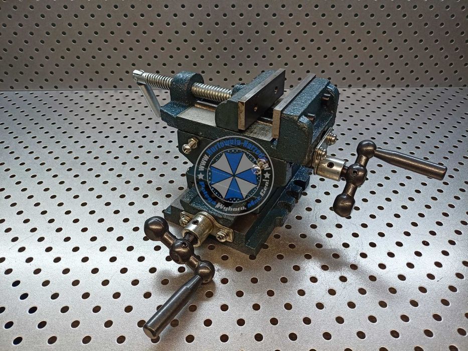 Imadło maszynowe imadło krzyżowe, dwuosiowe, 75mm imadło do wiertarki