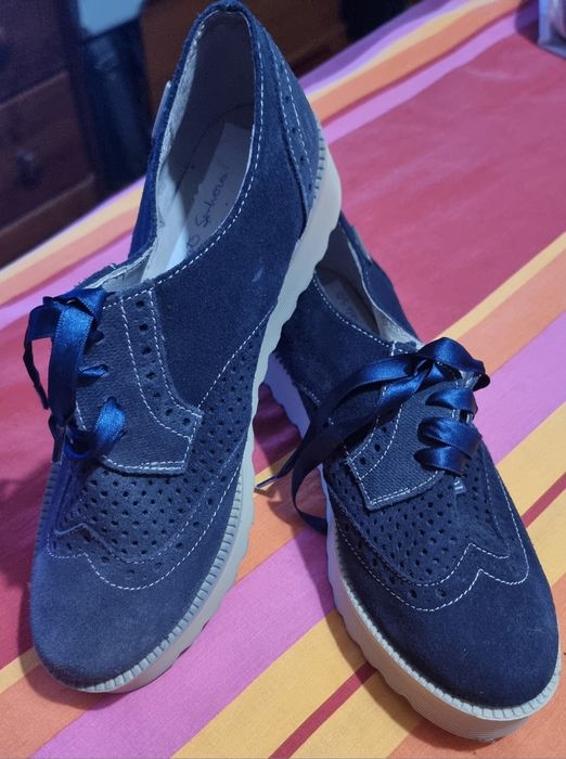 Sapatos azuis de senhora Seaside