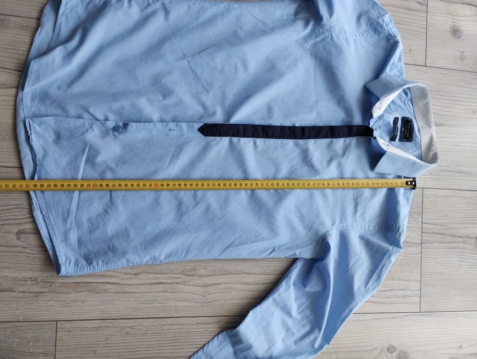Koszula RESERVED slimfit 40 niebieska
