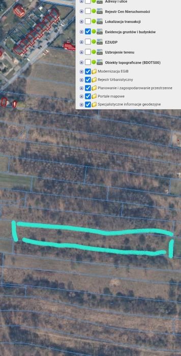 Dzialka 6200 m² ul. Łączna - Widok 2