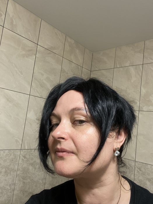 Перука ( парик) з натурального волосся зі стрижкою