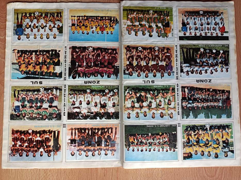 Caderneta cromos futebol e juventude 80/81