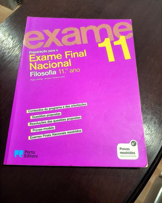 Livro de preparação para exame de filosofia
