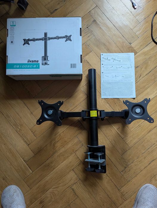 Настільна стійка для 2 моніторів iiyama до 30 дюймів (кронштейн)