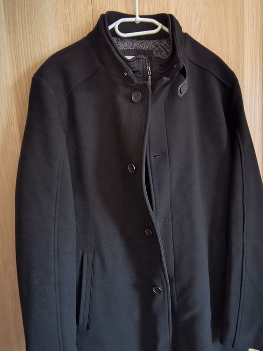 Płaszcz męski gruby czarny wełniany  Sunset Suits - XL - jak nowy!