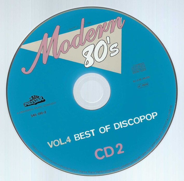 2 CD Modern 80's - The Best Of Discopop Vol. 4 (1999) (Polystar)