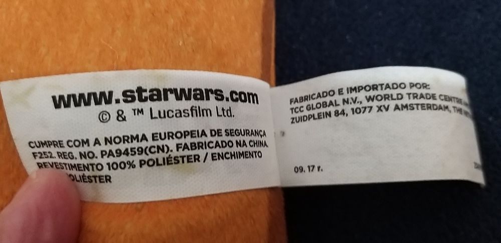 Chewbacca da Guerra das Estrelas.