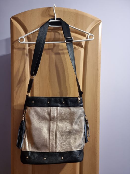 Nowa torebka czarno złota