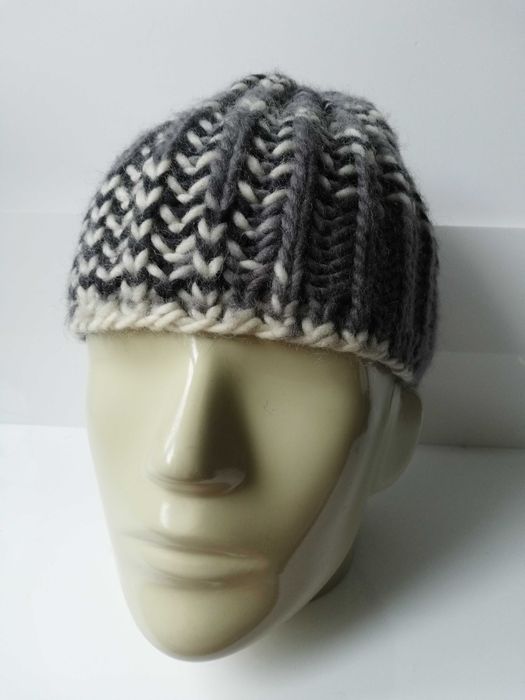 czapka męska hand made