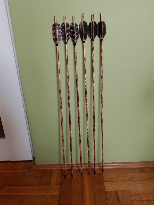 Strzały do łuku z drewna ręcznie robione - na zamówienie