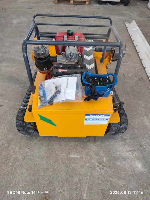 SEM STOCK!! NOVAS ENTREGAS PARA DEZEMBRO!! Robot Corta-Mato Telecomandado Diesel 15HP – Triturador de Martelos (NOVO)