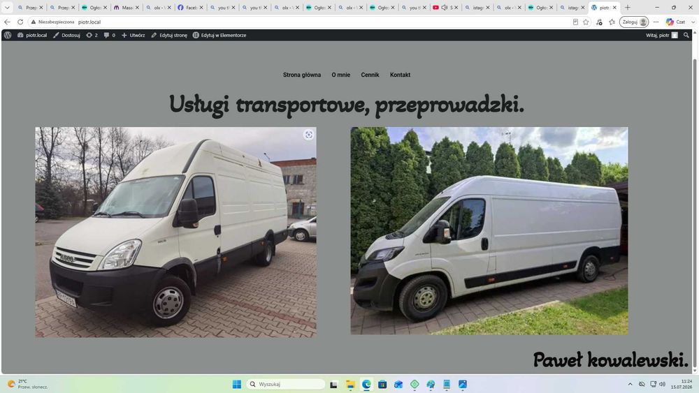 Strony internetowe za 500 zł.