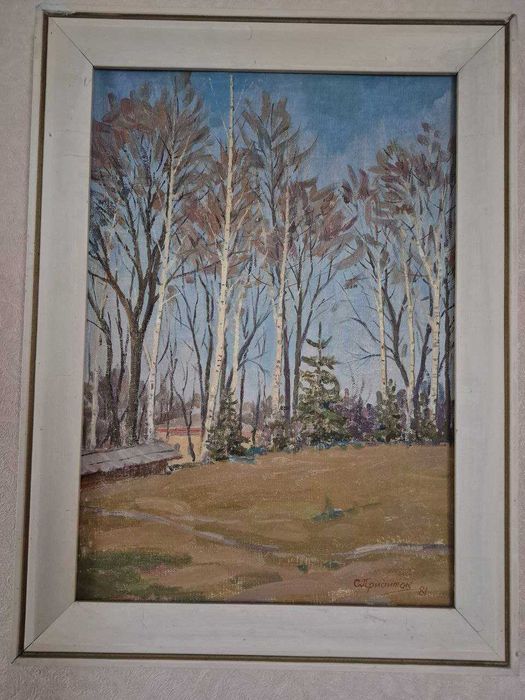 Картина з березами