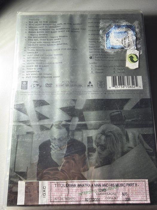 DVD Frank Sinatra - A Man And His Music Part II | NOVO & SELADO (IGAC)