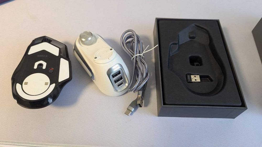 Миша Logitech G502X Lightspeed Wireless Black+Магнітна зарядка G-Power