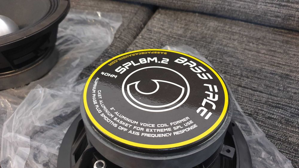 Par de colunas 8 polegadas 250 watts rms mid range