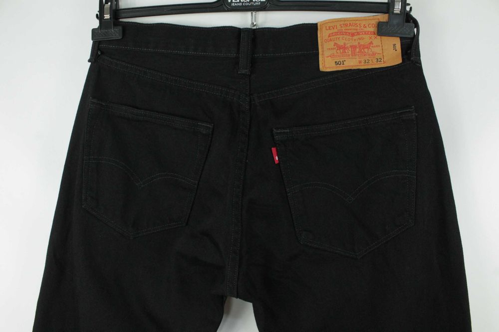 Класичні щільні джинси Levi's 501 Black W32/L32