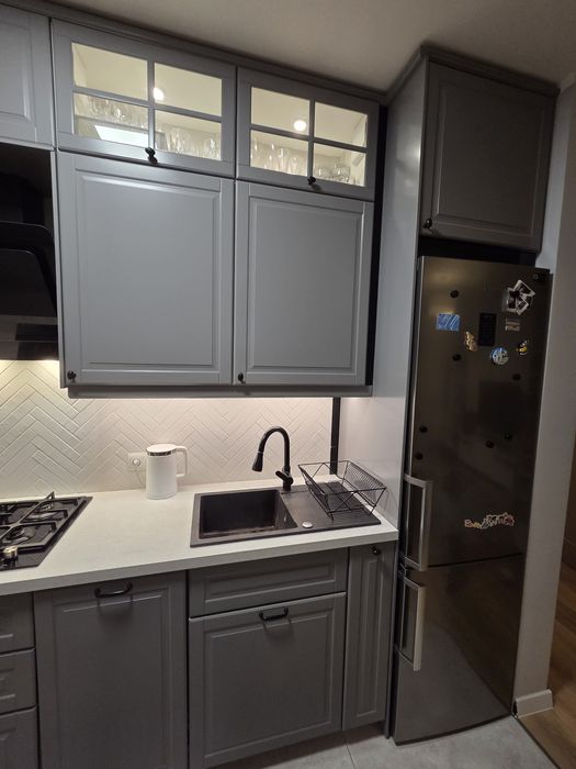 Kuchnia z wyspą + sprzęt, Ikea Bodbyn