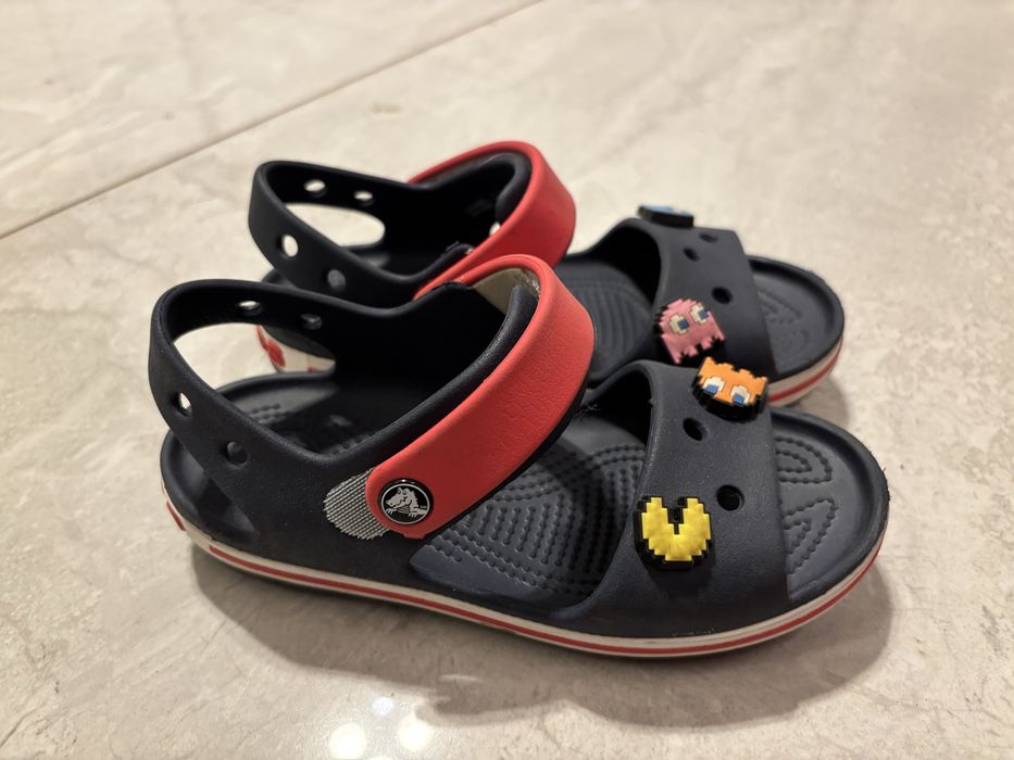 Crocs sandaly dzieciece granatowo czerwone c13
