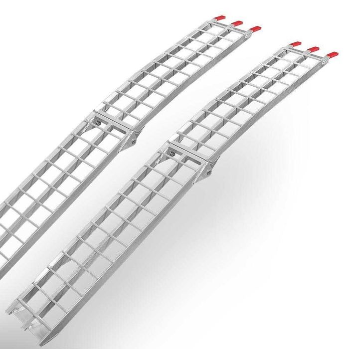 Najazdy rampy 2 sztuki aluminiowe do motocykla kosiarki quada 680 kg