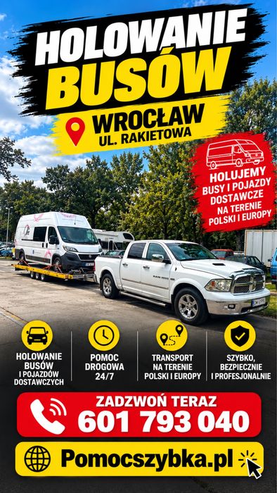 Pomoc Drogowa Wrocław 24H | Laweta | Holowanie | Szybki Dojazd
