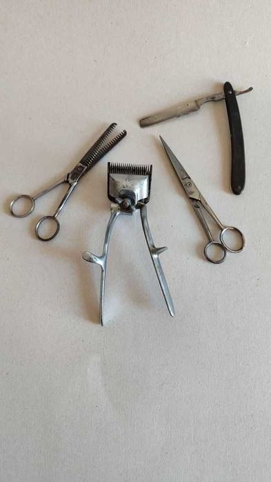 acessórios de corte de Barbeiro antigo - VALOR ver descrição do artigo